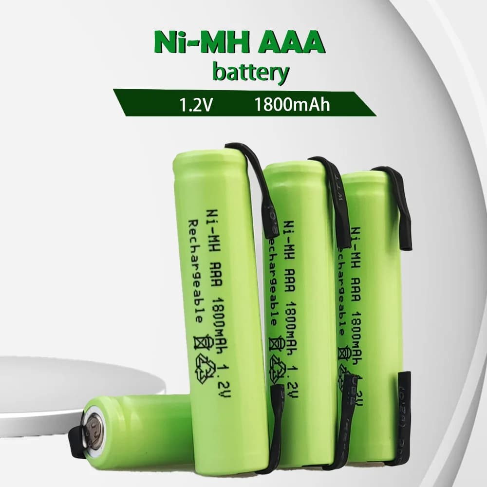 AAA 1.2V 1800mAh Ni-Mh rechargeable battery with new original electric shaver for toothbrush for Philips Braun