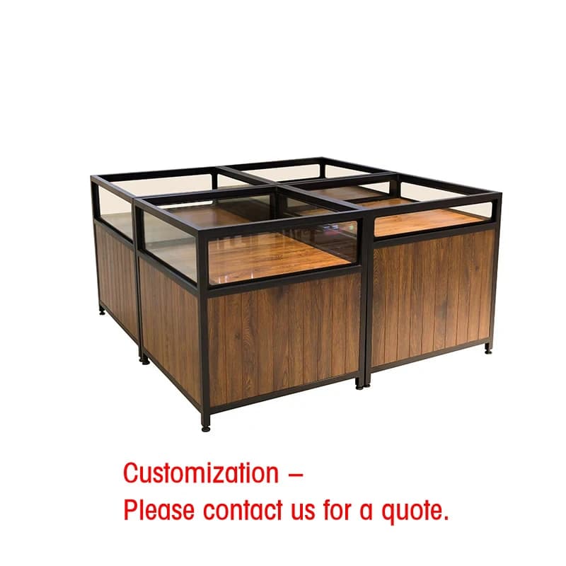 custom.Food Display Cabinet Convenience Rice Container Candy Dried Fruit Cereal Supermarket Snack Rack