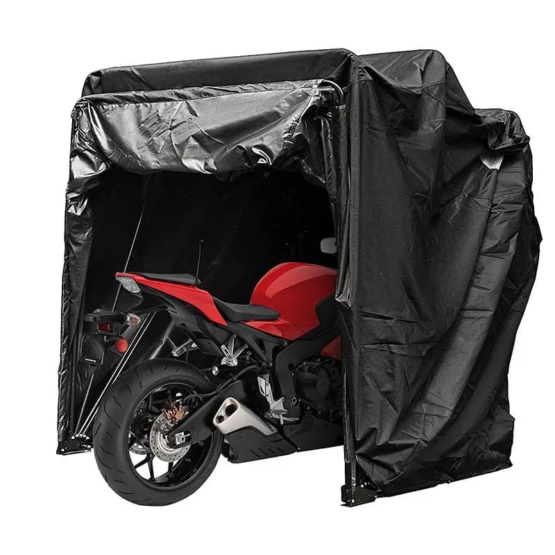 2026 Hot Sale Outdoor The Motorcycle Shelter Storage Cover Tent Garage With Metal Frame Waterproof Protection