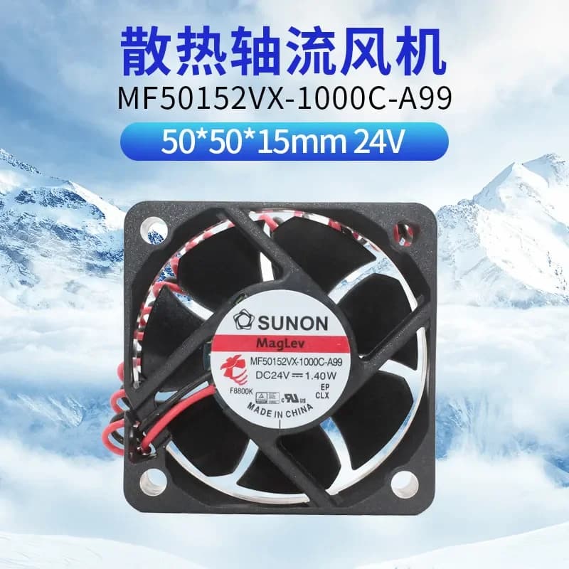 MF50152VX-1000C-A99 for Jianzun SUNON 5015 24V 1.40W Large Air Volume Cooling Fan 5cm