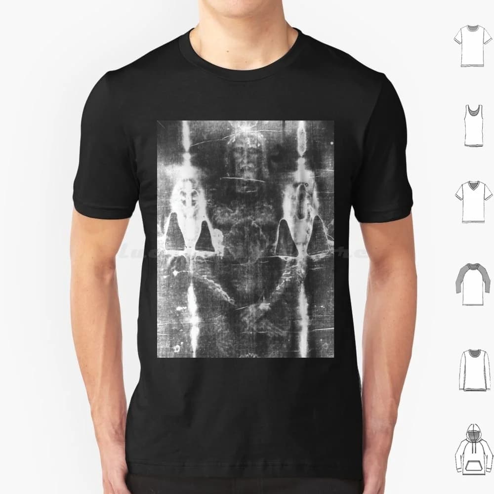 Shroud Of Turin Holy Shroud Sacra Sindone Santa Sindone Negative Image 1898 T Shirt 6xl Cotton Cool Tee Turin Torino Italy