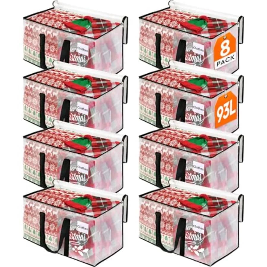 Sacchi per Trasloco - Borse per Stoccaggio, Scatole per Trasloco Resistenti Extra Large con Cerniera, Manici Rinforzati e Tasca per Etichetta