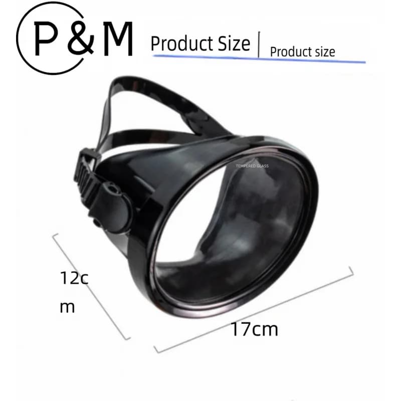 Maschera da snorkeling HD per adulti con montatura grande, maschera subacquea impermeabile in PVC per immersioni libere, immersioni subacquee e pescatori