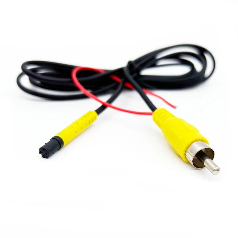 4P Female Head Adapter Cable, Reverse Video Extension Line, Male AV interface 1.5 meters