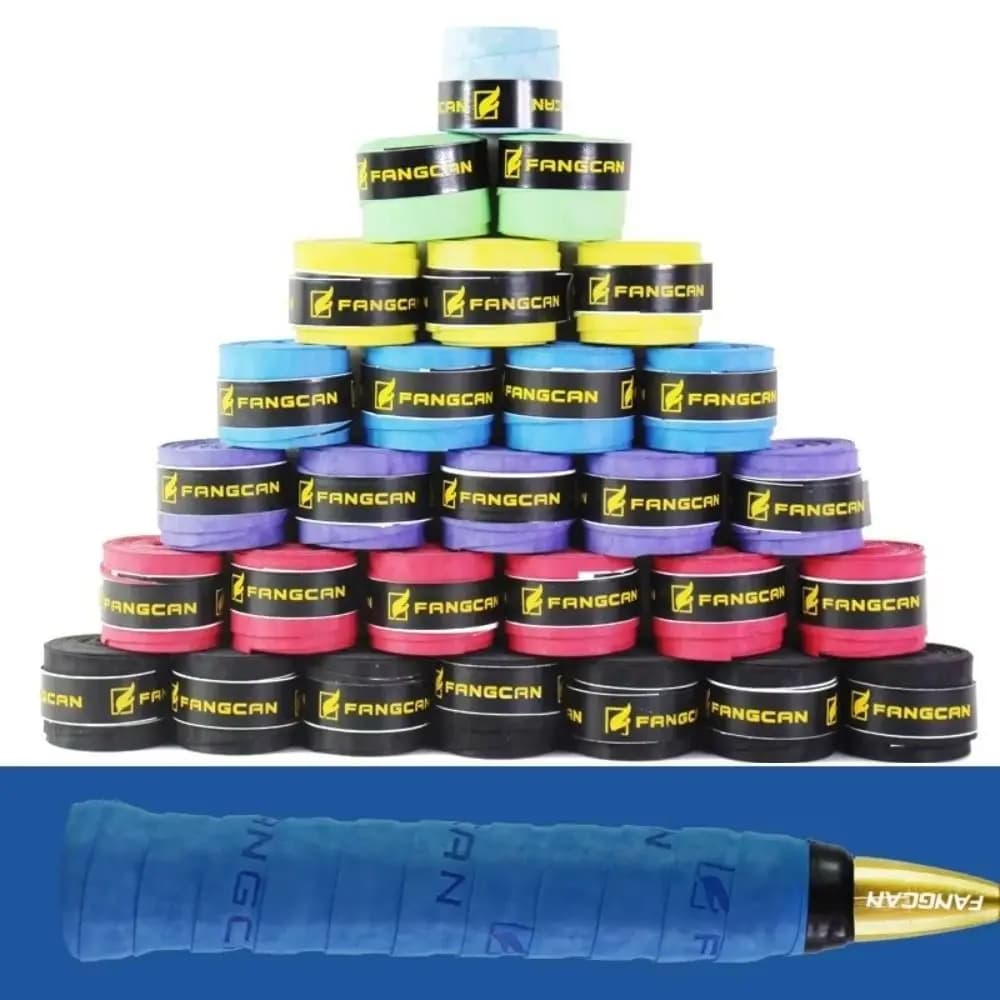 Hand Wrap Grip Racquet Grip Tape Dry Feel Velvet Touch Racket Overgrip PU Moisture Absorbing Badminton Grip Tape Tennis Overgrip