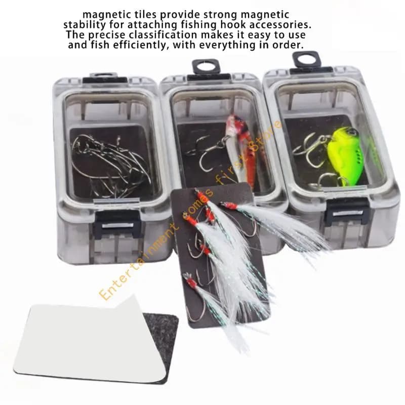 1/4Pcs Waterproof Portable Tackle Box Baits Hook Organizers Fishing Tackle Box 55KD