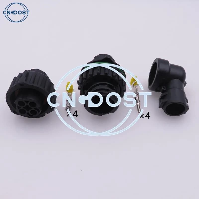 1 Set 4 Pin 1- 967402 -1 1- 967325 -1 Assemblaggio CA Tyco Round HOWO A7 Contachilometri Sensore di velocità Presa Connettore impermeabile automobilistico