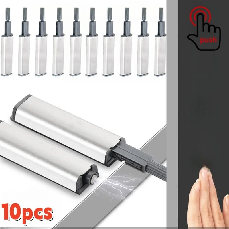 10 pezzi chiusure magnetiche per armadi push to open hardware dell'armadio push touch serranda buffer cassetto push lock porta fermaporta
