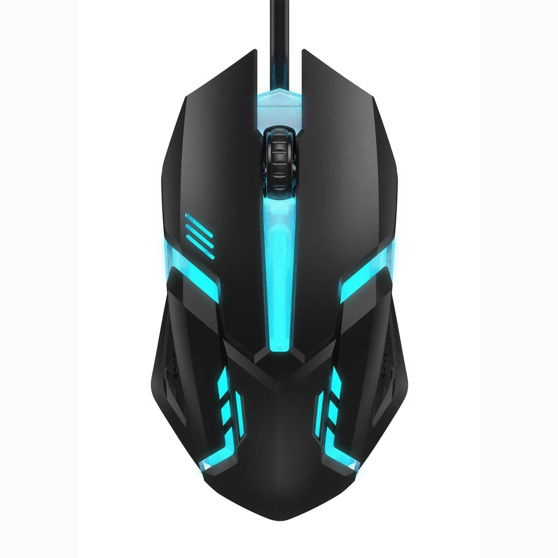 F1 3 Key Wired Mouse Colorful Lighting Games and Office for Microsoft Windows and Apple IOS System
