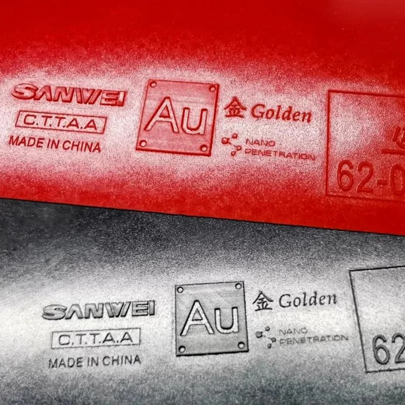 SANWEI AU GOLDEN Gomma per Racchetta da Ping Pong Control Loop Ultra Leggera Oro AU-GOLDEN con Spugna