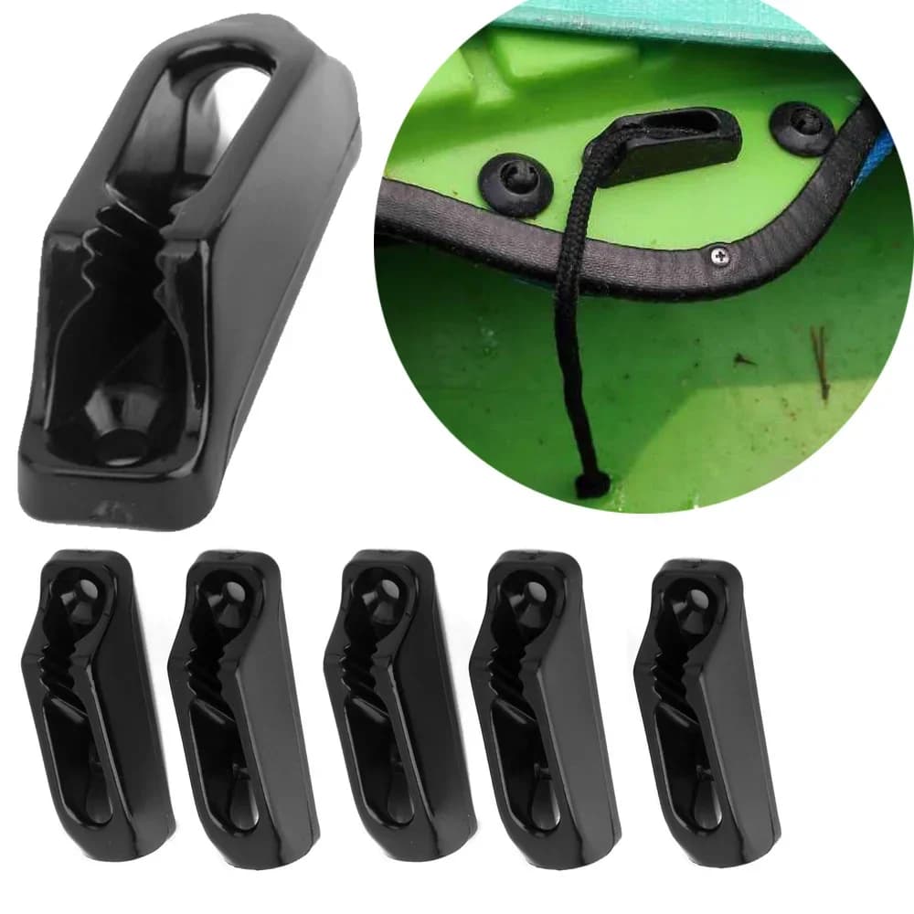 6 pezzi per kayak, canoa, nylon, autobloccante, tenditore per cavo, ancoraggio, marmellata, 6 pezzi