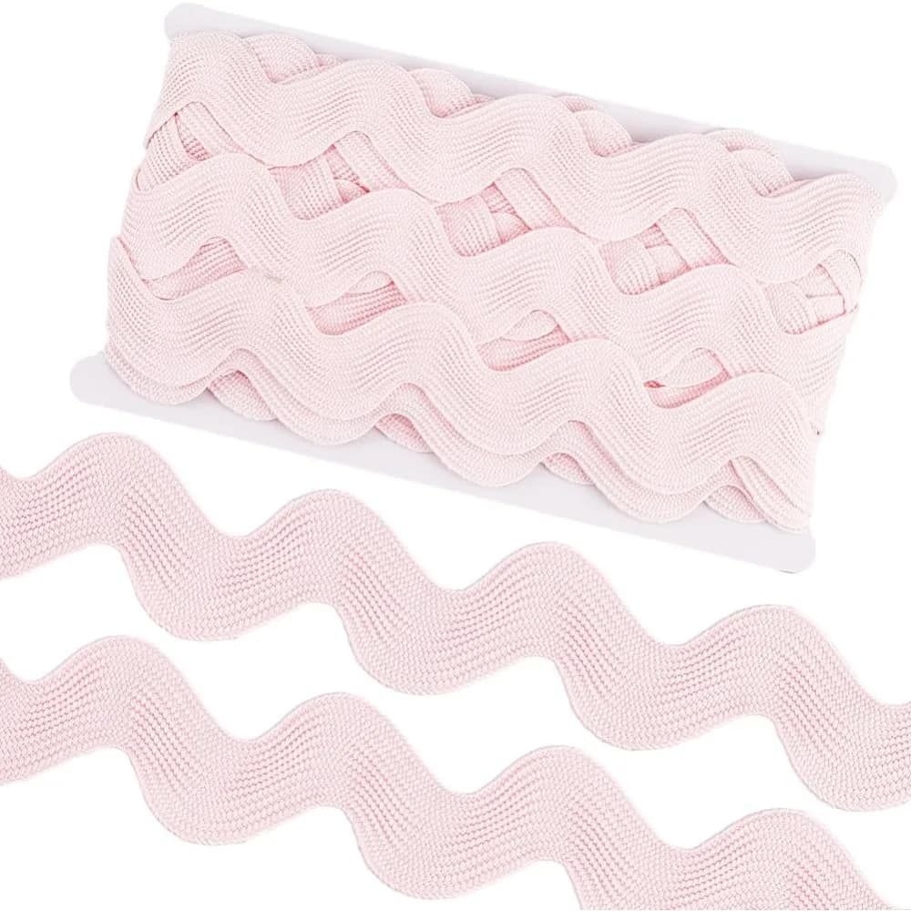 10 Yard 1.58 Pollici Rosa Rick Rack Trim per Cucire Jumbo RIC Rac Nastro Rickrack Zig Zag Onda Piega Frangia Lace Trim Kit Tessuto