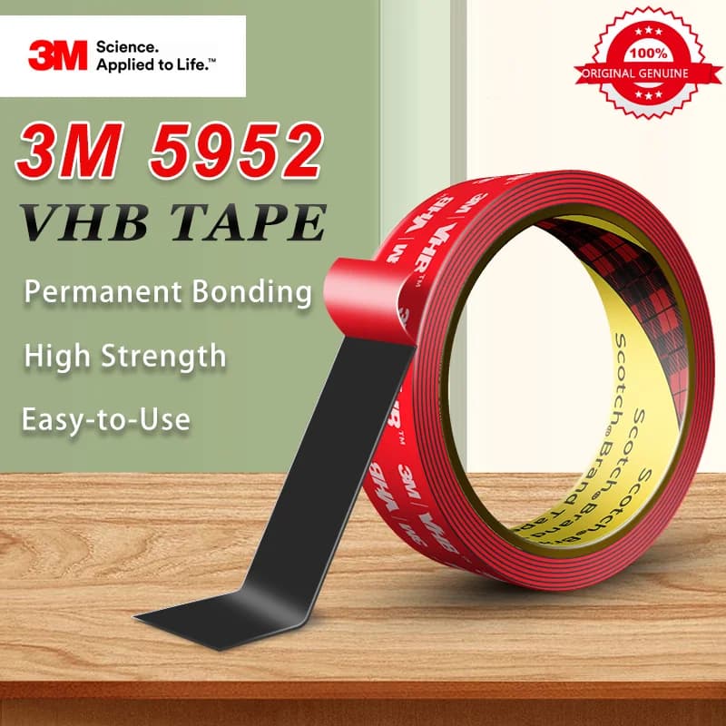 1 rotolo di nastro VHB originale 3M 5952 nastro biadesivo nastro in schiuma acrilica per montaggio industriale resistente nastro per veicoli automobilistici