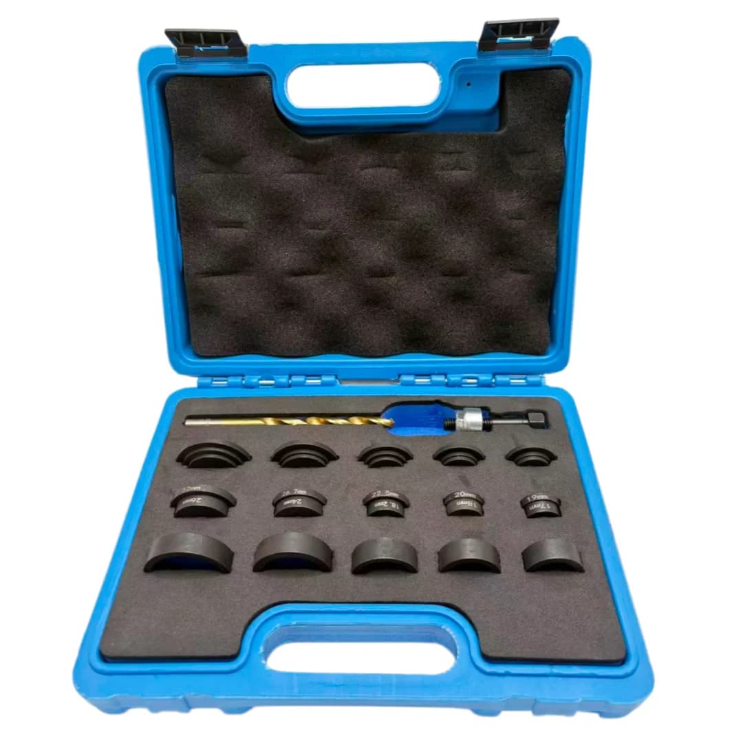 Parking Sensor Hole Punch Tool Set - 17mm-32mm, 10 Holes, Carbon Steel Handle, Metal Material