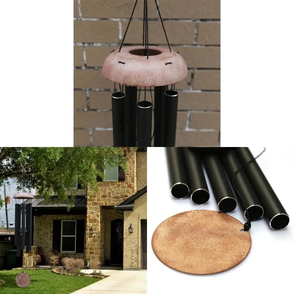 Outdoor Wind Chime, with 5 Aluminum Tubes, Wooden Wind Chime to Commemorate the Wind Chime, the Best Gift Chime for high quality