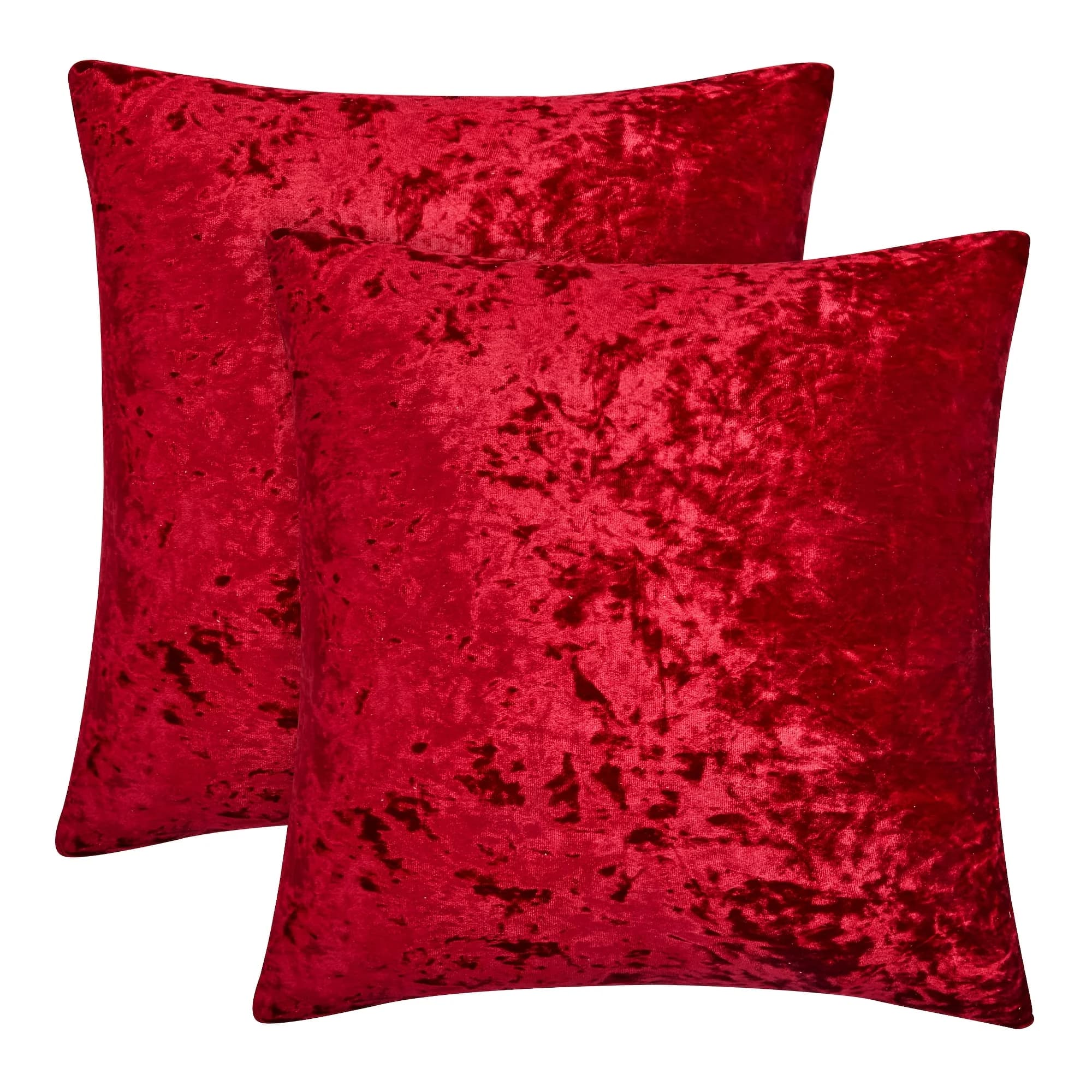 2Pcs Velvet Pillow Covers, Square Cushion Covers with Pom Pom Trim, Soft Stretch Fabric, Hidden Zipper, Decorative Sofa Couch Pillowcases