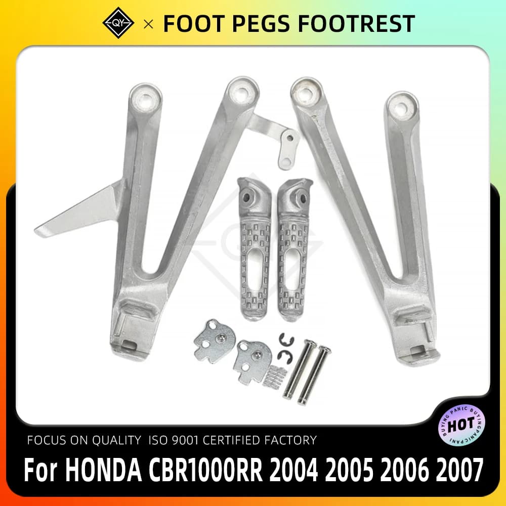 LQYL Moto Posteriore Poggiapiedi Pedane Staffa Set Per HONDA CBR1000RR 2004 2005 2006 2007 CBR 1000RR 2004-2007 CBR 1000 RR