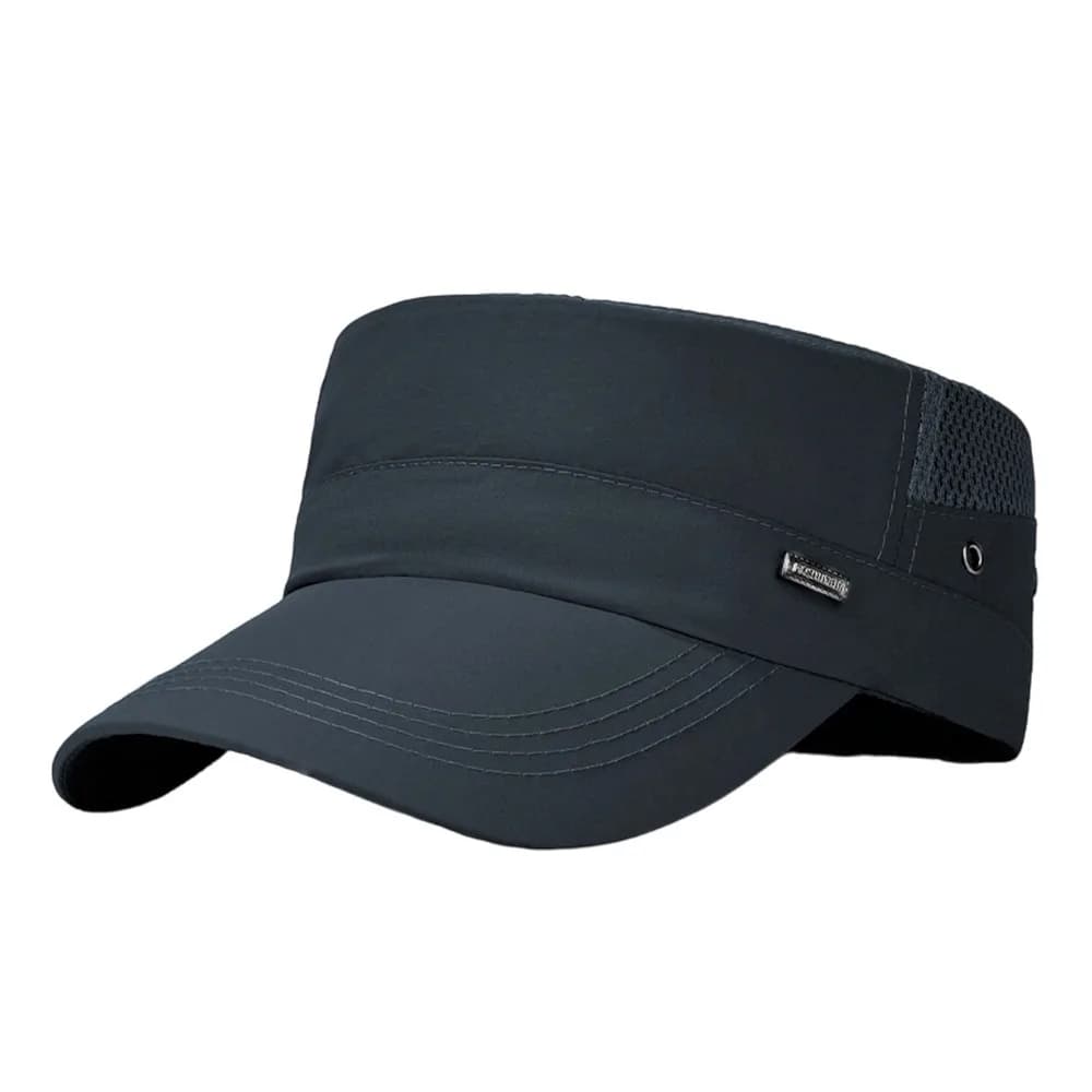 Fashion Anti-UV Fishing Hat Quick-drying Casual Baseball Cap Retro Adjustable Flat Top Hat Spring Summer
