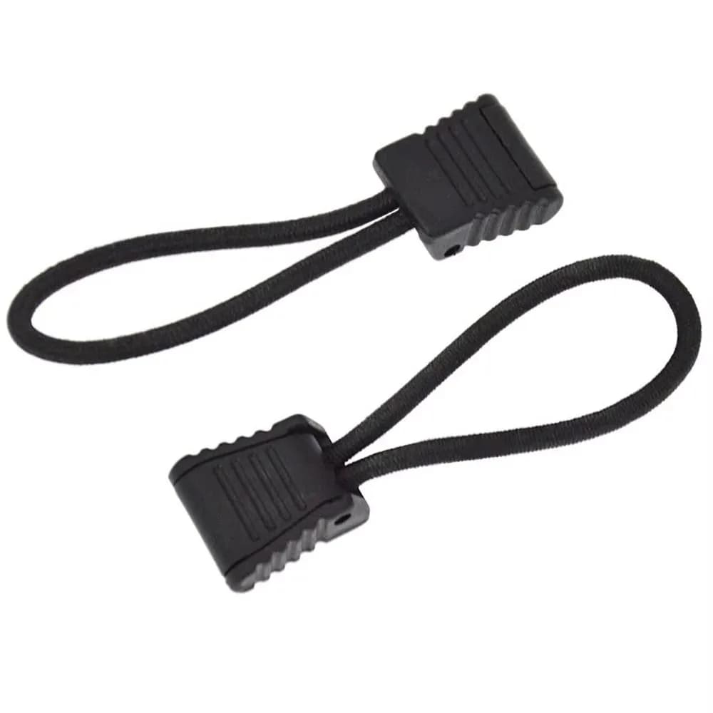 2Pcs Elastic Rope Diving Hose Clip Fixing Bungee Tie Down Strap Diving Retainer Rope Replacement Black Snorkel Attachment Rope