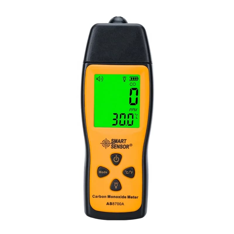 Rilevatore di perdite di gas portatile con misuratore di monossido di carbonio Smart Sensor AS8700A