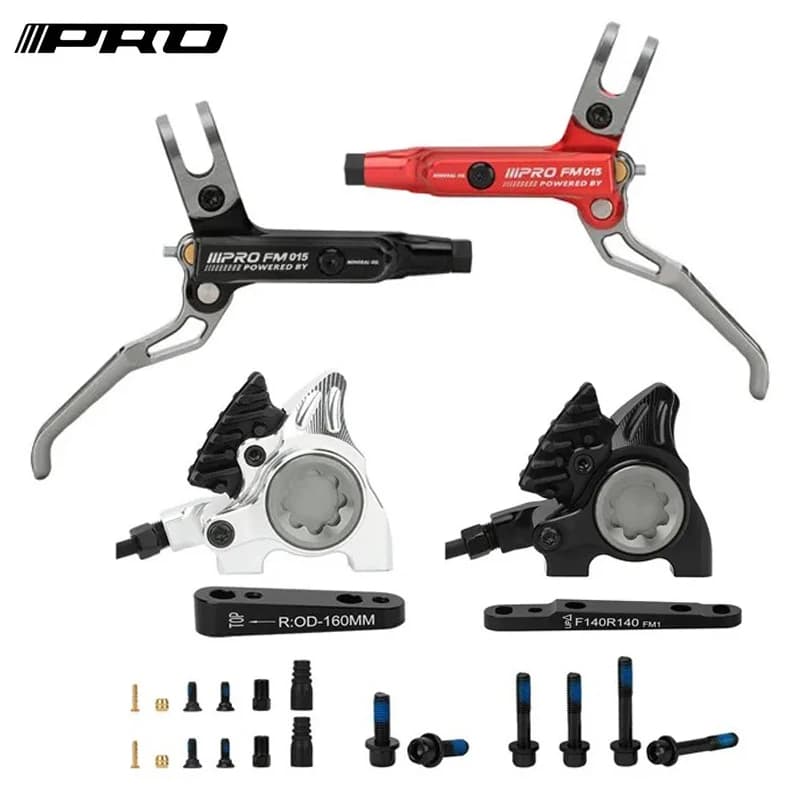 IIIPRO bici da strada freno a disco idraulico apparecchio impugnatura piatta installazione pastiglie freno di raffreddamento a doppio pistone CNC da 140/160mm