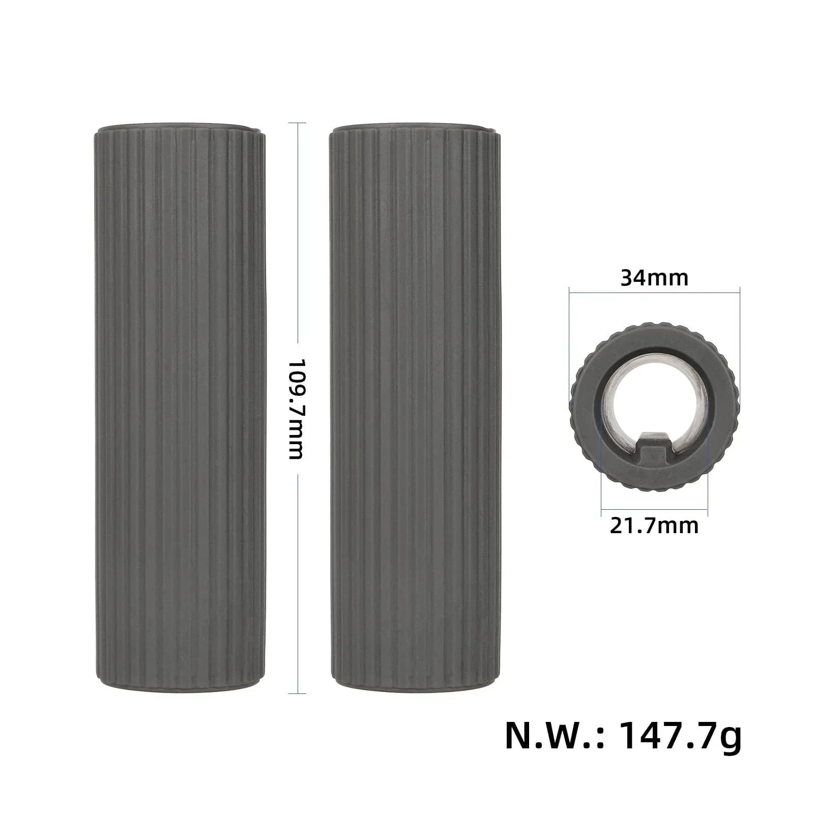 Impugnature per manubrio grigie per scooter elettrico Xiaomi 5/5 Pro/5 Max, accessori con copertura in gomma siliconica antiscivolo
