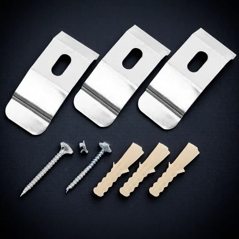3Pcs Louver Curtain Brackets Metal Fixation Brackets Stable Lightweight Blind Holders for Kitchen Living Room Curtain Bracket