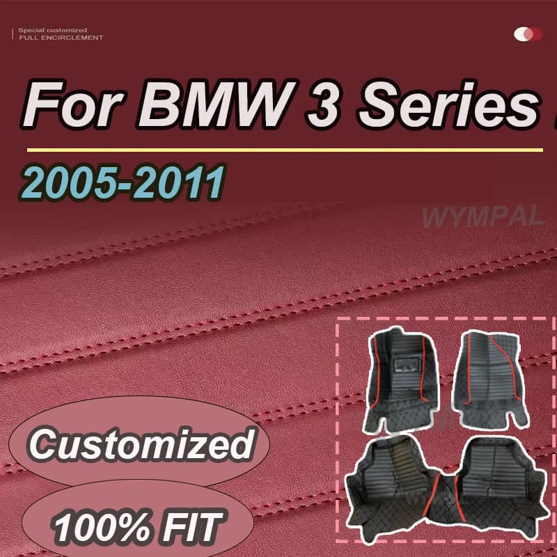 LUSSO Per BMW Serie 3 E91 Touring Wagon Estate 2005 ~ 2011 5 posti Tappetini per auto Pad impermeabile Para Automovil Accessori auto