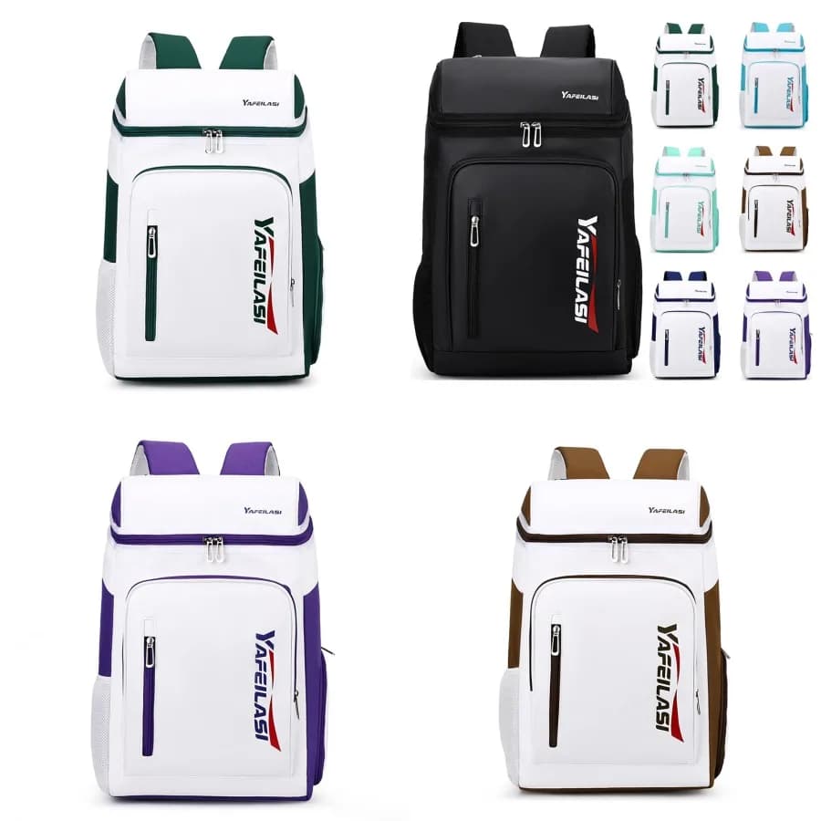 daNew Style da-Badminton Rack Bag, Women's Tennis Backpack, Men's Waterproof Sports Backpack With Separate Shoe Bag, Student Backpack