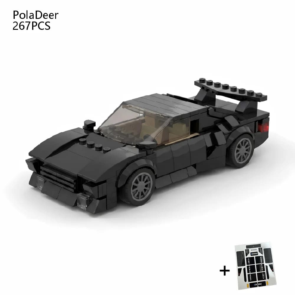 PolaDeer 267 Pezzi Serie Passion MOC 1986 De Tomaso Pantera Auto Sportiva GT5S Blocchi da Costruzione Giocattolo Regalo di Compleanno per Bambini