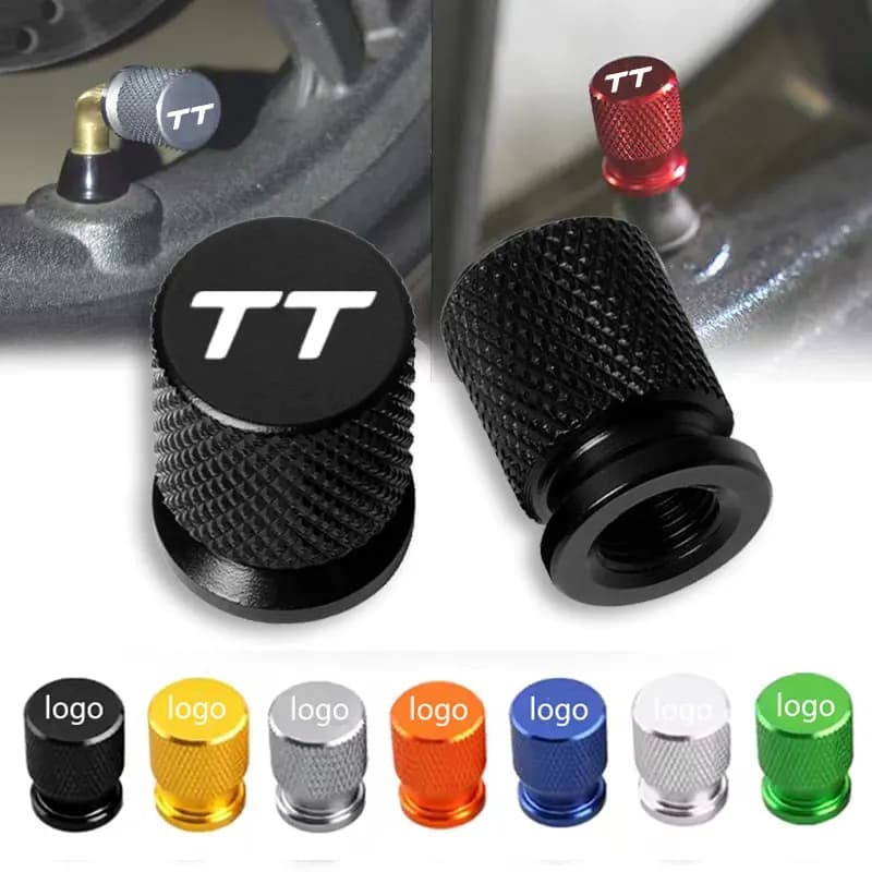 4 Pz For Audi TT TTRS 8j 8n 8s mk1 2 3 S LOGO line Custom Airdust Auto Decoration Waterproof Auto Wheel Rubber Valves Airdust Covers