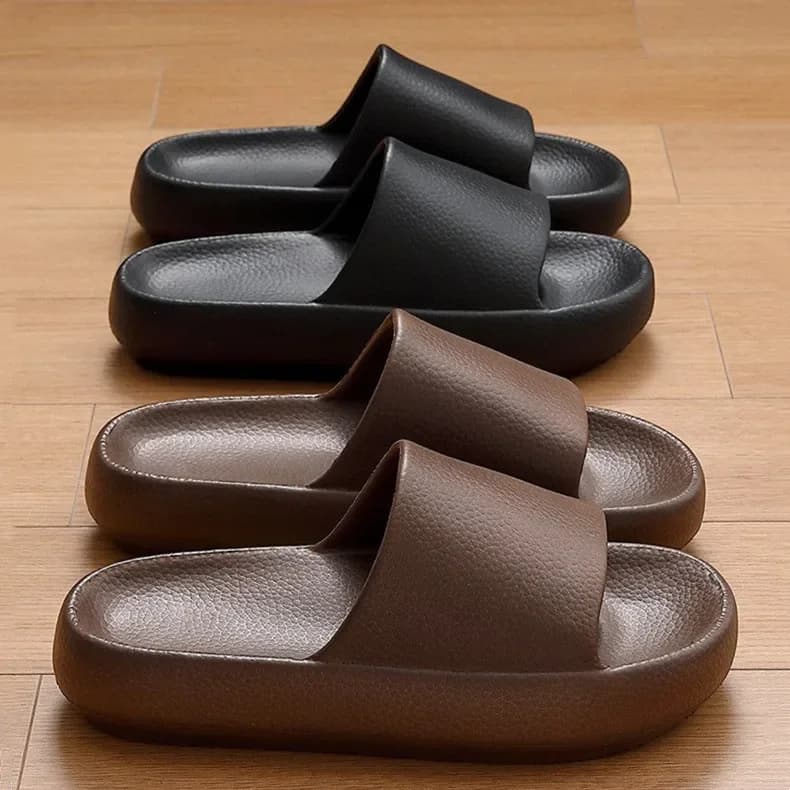 Pantofole da bagno da uomo Morbide scivoli con suola spessa in EVA Scarpe da doccia con piattaforma per la casa Sandali estivi da donna Appartamenti antiscivolo per esterni casual