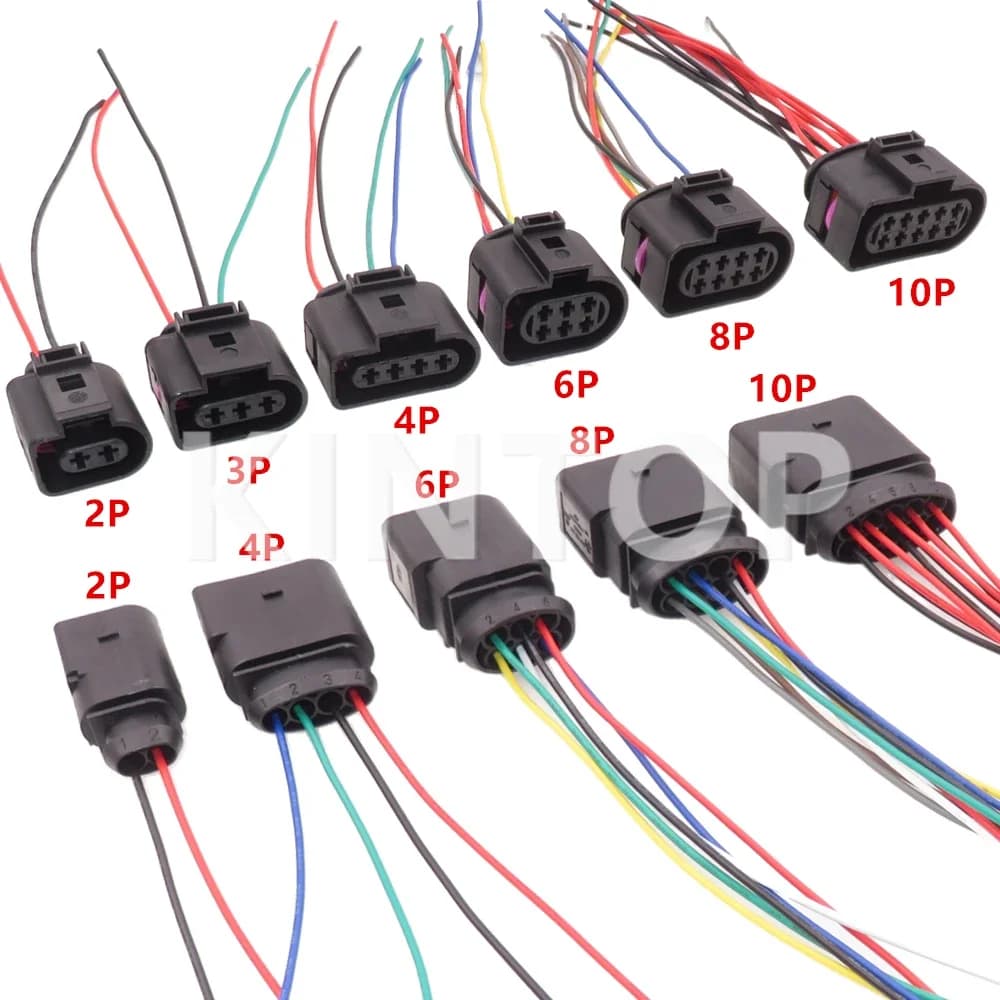 Connettore Auto a 2/3/4/6/8/10 Pin, Assemblaggio AC 1J0973724 1J0973723 1J0973722 1J0973733 1J0973835 1J0973735 8D0973822 8D0973734