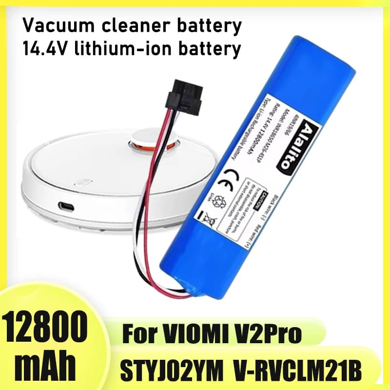 4S1P 14.4V 12800mAh, for XIAOMI Robot Vacuum Mop 3C STYTJ02YM robot vacuum cleaner battery replacement