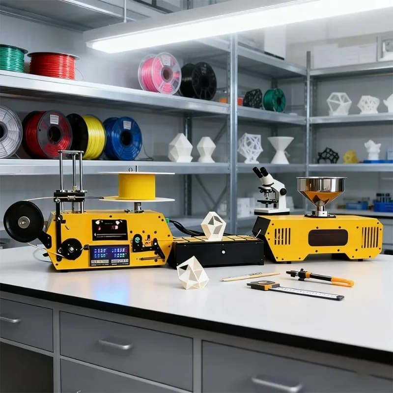 Desktop Filament Extruder 3D Printing Filament Maker Automatic Wire Diameter Control Winding For PP/PC PLA-CF PETG-CF PA-CF