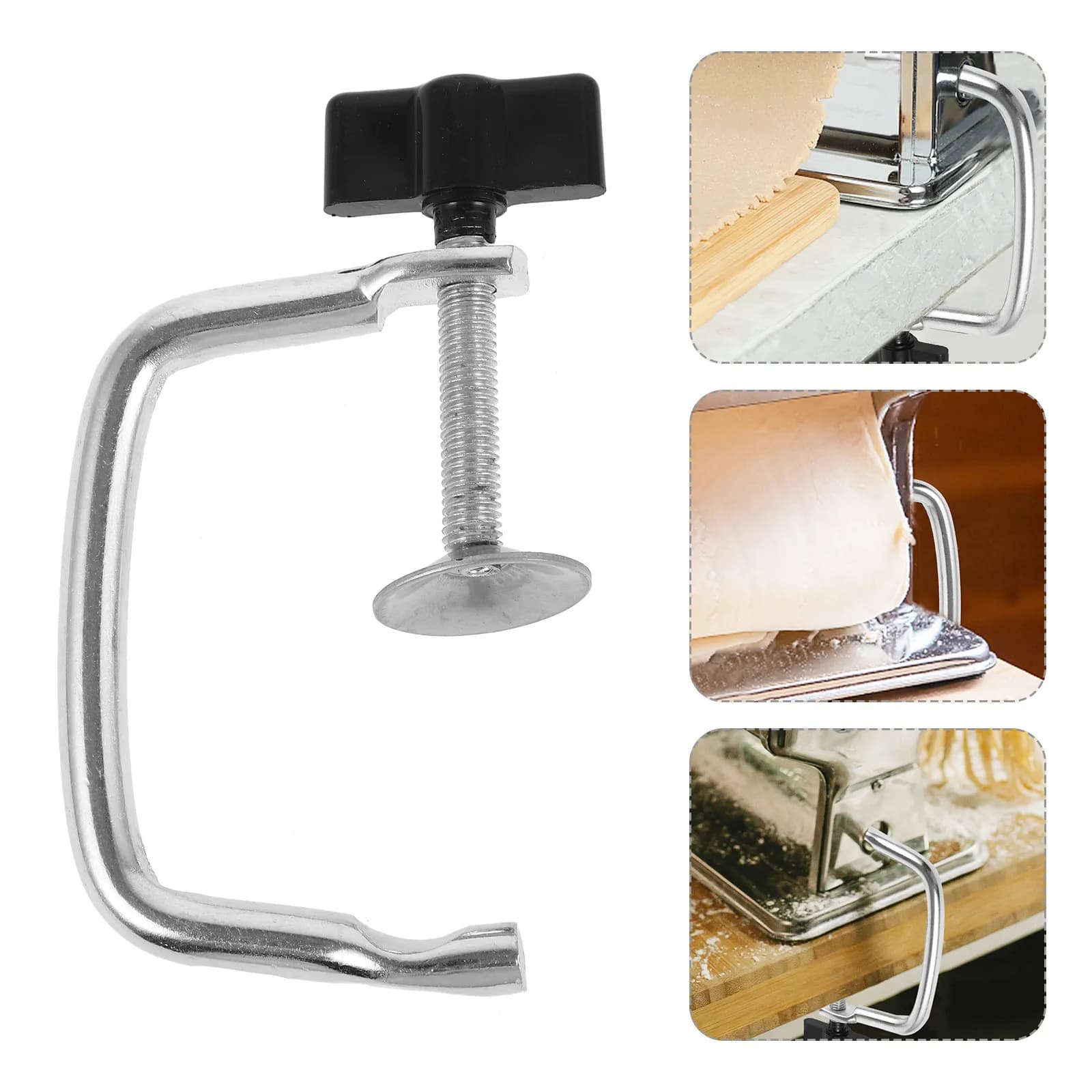 Morsetto di Fissaggio Universale per Macchina per Pasta Manuale, Clip di Ricambio in Metallo Resistente, Facile Installazione