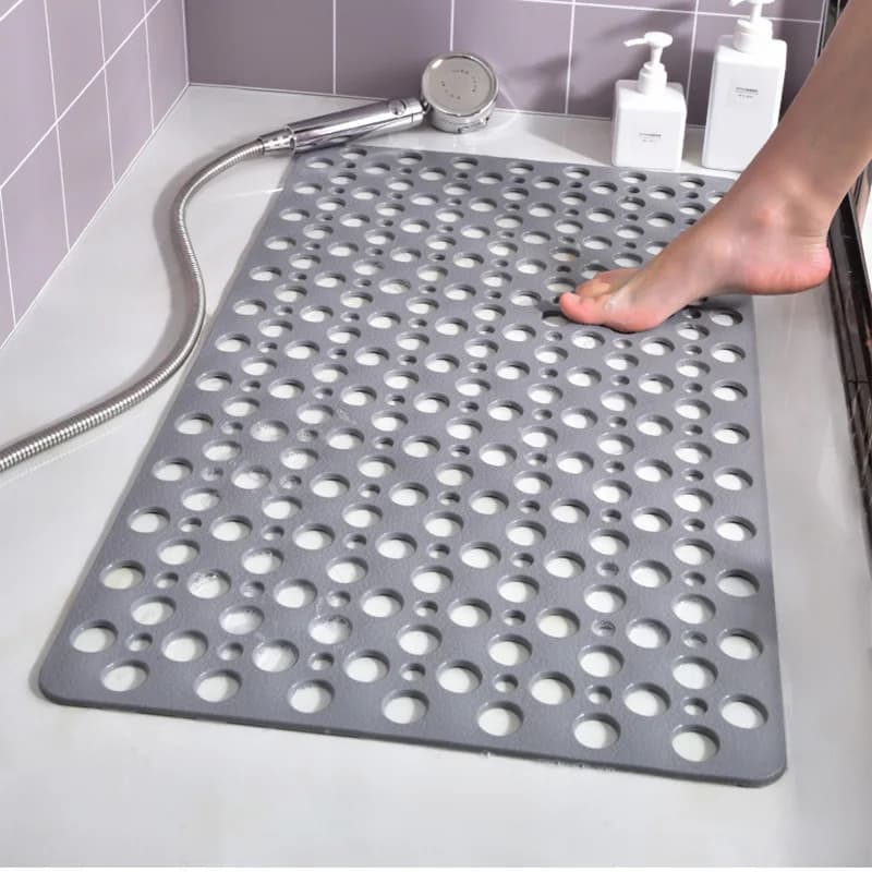 Tappetino da bagno grande Doccia Vasca da bagno antiscivolo Extra porosa Forte aspirazione Anti-muffa TPE Cucina Prodotti per il bagno Accessori