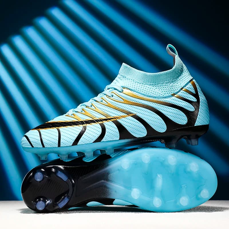 Scarpe da Calcio per Ragazzi con Tacchetti in Gomma Antiscivolo, Traspiranti e Leggere per Allenamento Sportivo all'Aperto