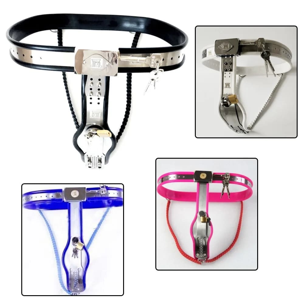 Female Y-shaped chastity belt adjustable adult sex toy for women