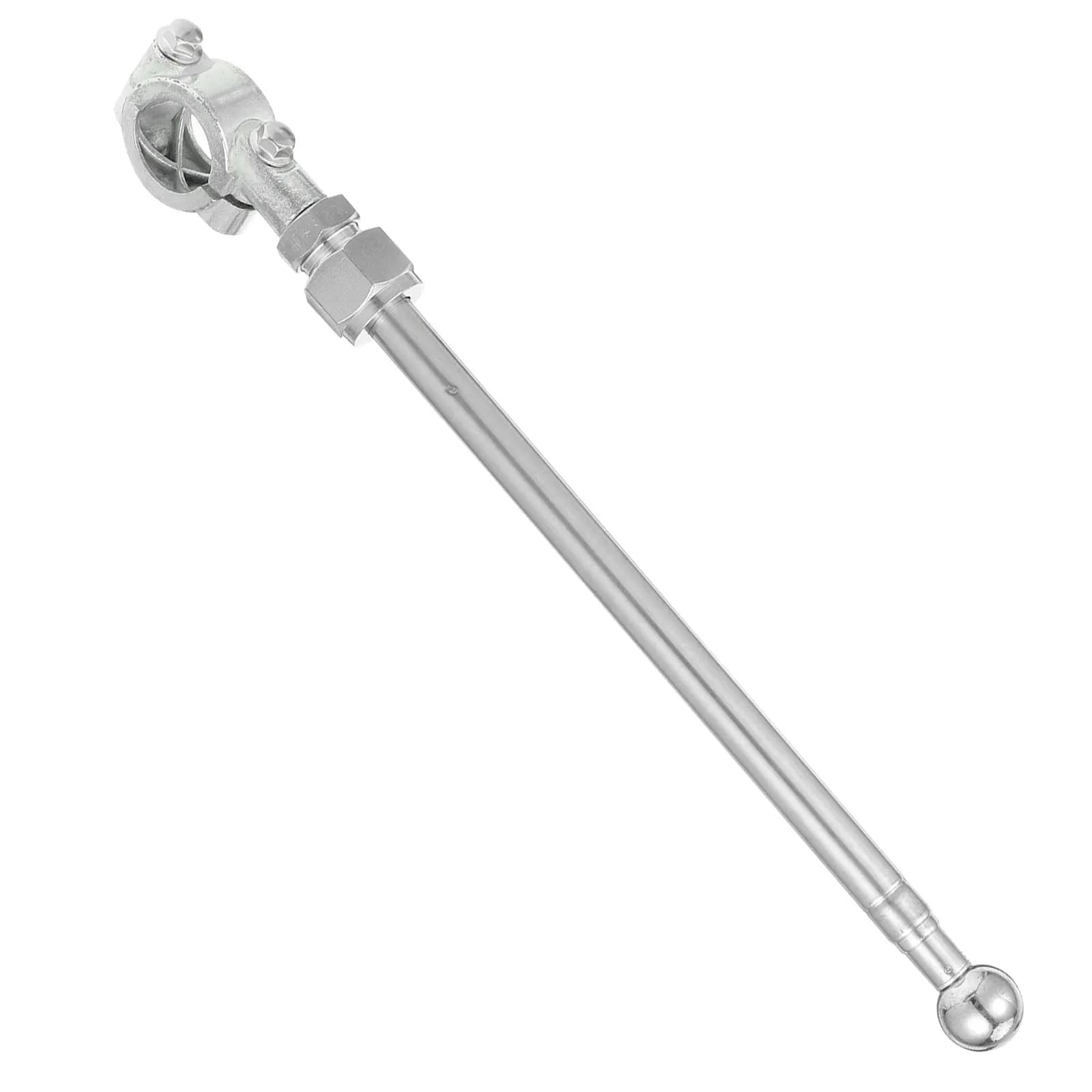Asta Telescopica Retrattile in Acciaio Inox da 0,6m per Moto, Bicicletta, Auto, Dirt Bike, Esposizione di Sicurezza all'Aperto, Portatile