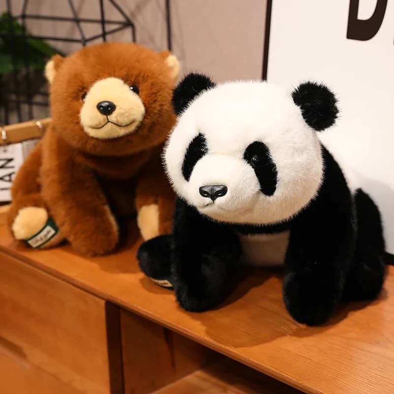 Panda Peluche Comfort Morbido Animale Peluche Procione Volpe Orso Cuscino da pavimento Regali di compleanno Morbido cuscino Giocattoli per ragazze Regalo Room Decor