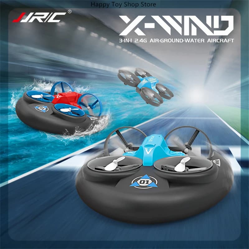 Jjrc Altitudine Hold 3-in-1 Rc Quadcopter Acqua Terra Aria Mini Drone Giocattolo Aereo di Controllo Remoto Per Bambini Adulti Principianti Regalo
