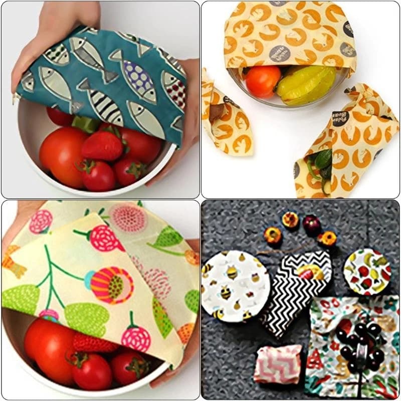 Multipurpose Beeswaxs Food Storage Wraps 3 Count Stylish Portable Kitchen Supplies Accessory for Cotton Covers top sale