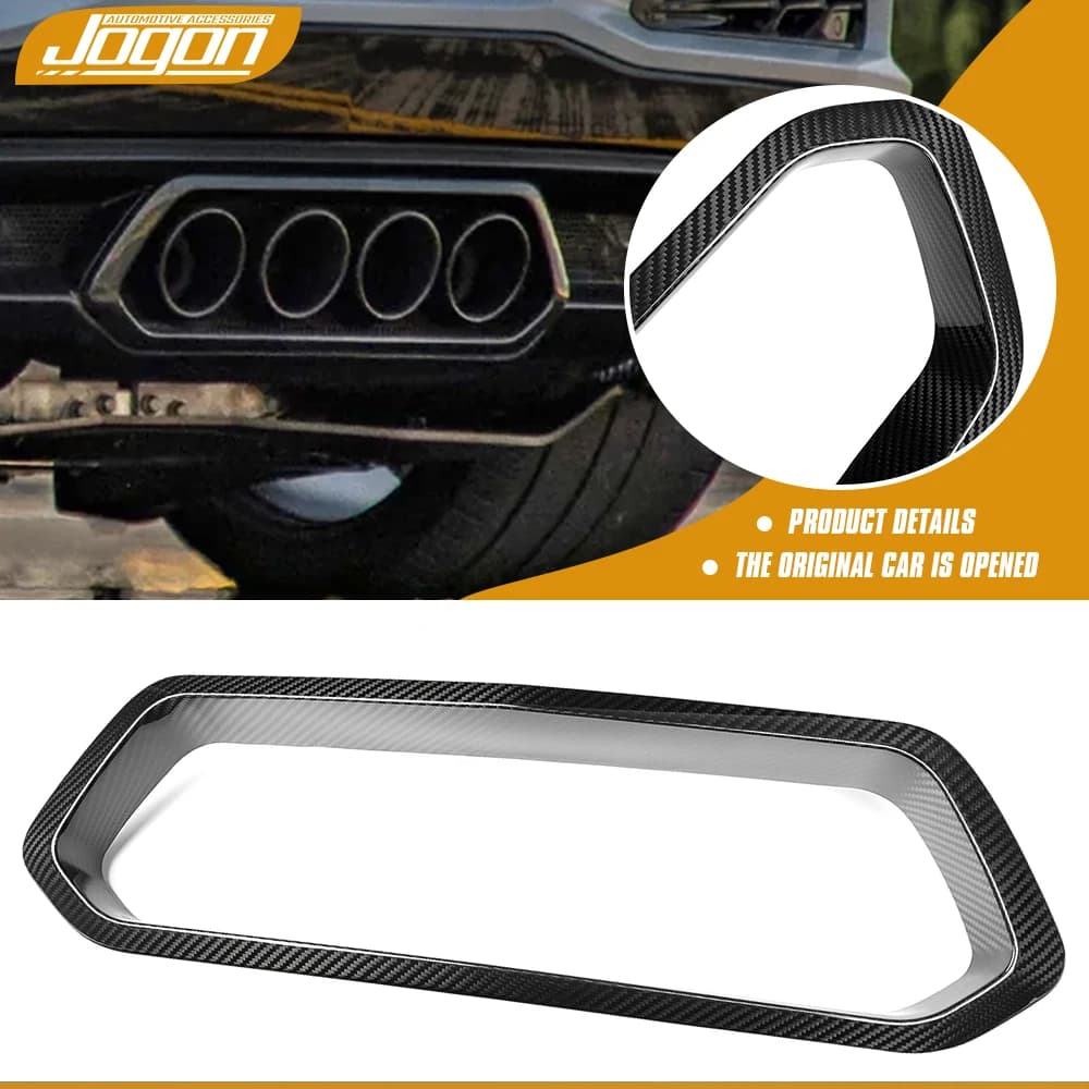 For Chevrolet Corvette C8 Coupe Z06 Z07 2020+ Rear Tail Diffuser Spoiler Exhaust Pipe Decoration Trim Exterior Accessories