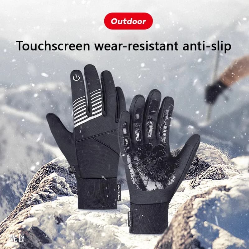 Guanti da ciclismo invernali per uomo donna Touchscreen caldo impermeabile Sci Corsa Moto Escursionismo Guanti protettivi a prova di freddo