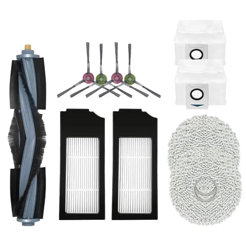 BAAJ - Accessori per Robot Aspirapolvere Bork V830: Sacchetto Raccoglipolvere, Spazzola Principale, Spazzola Laterale, Filtro HEPA, Panno Lavapavimenti, Ricambi