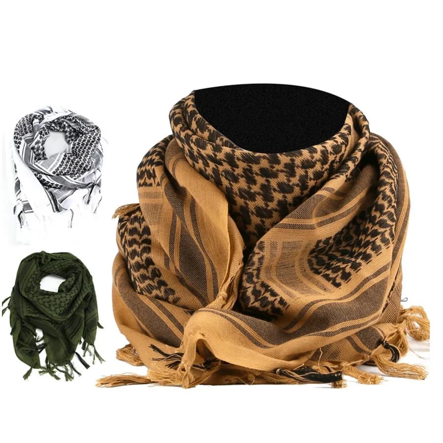Tattico Keffiyeh Shemagh Arab scarf Skiing Covers neck Wrap for head Winter scarves in cotton