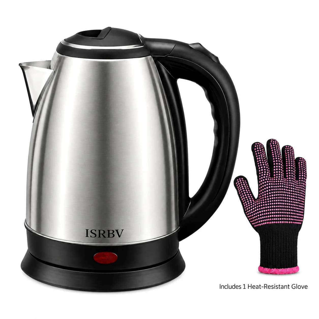Stainless Steel American Style Electric Kettle with Automatic Switch off Feature Kitchen Appliance for Boiling Water