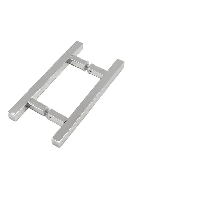 Maniglia per porta del bagno dell'hotel per ufficio scorrevole in legno di alluminio in acciaio inossidabile satinato diretto con bracciolo luminoso a specchio