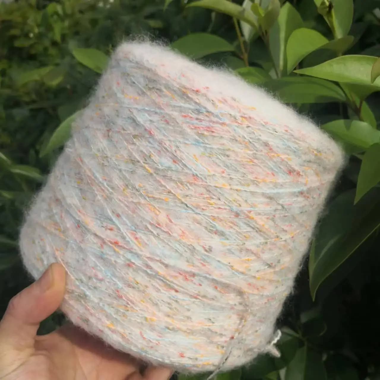 50-250 grammi (1/2LBS)/Ball Arcobaleno Finto Mohair Filato per lavorare a maglia Sciarpa all'uncinetto Maglione Soffice Fai da te Arcobaleno Colore Artigianato